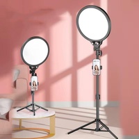 Full-screen Selfie Ring Light Tripod Set for Live Stream - 210cm Height - 55Cm Bracket With Remote Control thumbnail