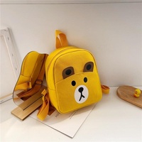 Adorable Bear Schoolbag for Kids - Cartoon Design - Deer Black thumbnail