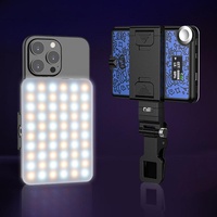 Rechargeable Clip Fill Light - 60 Leds 3 Light Modes Front & Back Clip a Type Blue - B Type Blue thumbnail