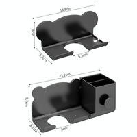 Wall Mounted Holder For Dyson Hair Dryer Bathroom Storage Rack Simple Black - Simple Black thumbnail