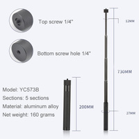 Stabilizing Extension Rod for Feiyu G5 / Spg / Wg2 Gimbal and Dji Pocket / Pocket 2 thumbnail