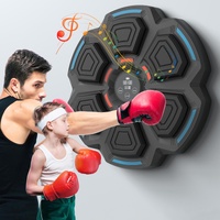 Adjustable 9-Speed Bluetooth Music Boxing Machine With Lights - Black - Light Gray thumbnail