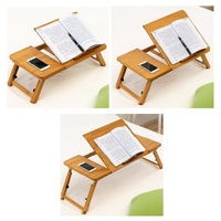 Adjustable Folding Laptop Desk for Dorm or Study - Compact Design thumbnail