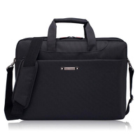 Waterproof Nylon Laptop Bag - 15.6 Inch One Shoulder Portable - Black thumbnail