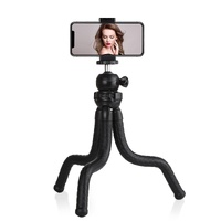 Flexible Mini Octopus Tripod with Ball Head and Phone Clamp for Slr Cameras Gopro and Cellphones thumbnail