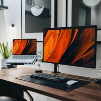 Rotatable Dual Screen Laptop Stand for Desktop thumbnail