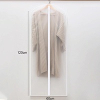 2 Transparent Hanging Garment Storage Bags with Zipper thumbnail