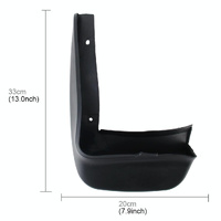 4 Pcs Car Auto Semi-Rigid Pvc Splash Flaps Fender Guard For Honda City thumbnail