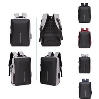 Anti-theft Hard Shell Backpack for Men - Blue thumbnail