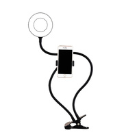 360 Degree Flexible Selfie Ring Light with Phone Holder for Live Streaming - 8 Inch thumbnail