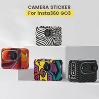 Carbon Fiber Style Body Sticker for Insta360 Go 3 Action Camera - Carbon Fiber thumbnail