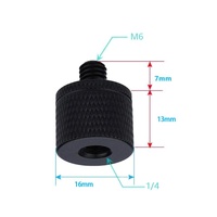 4-Piece A20 Screw Adapter 1 / 4 Female To M6 Male thumbnail
