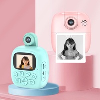 32g Pink Cartoon Kids Camera with Rotating Lens - A18 Hd thumbnail