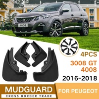 For Peugeot 4008 / 3008Gt 2016-2021 4Pcs / Set Car Auto Soft Plastic Splash Flaps Fender Guard thumbnail