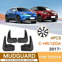 For Toyota Izoa C-Hr 2017-2023 4Pcs / Set Car Auto Soft Plastic Splash Flaps Fender Guard thumbnail