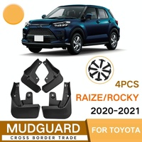 For Toyota Raize / Daihatsu Rocky 2020-2021 4Pcs / Set Car Auto Soft Plastic Splash Flaps Fender Guard thumbnail