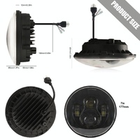 7 Inch H4 / H13 Dc 9V - 30V 4000Lm 6000K 40W 7 Inch Car Round Shape Led Headlight Lamps For Jeep Wrangler thumbnail