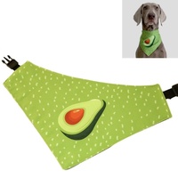 Refreshing Avocado Pet Scarf Three-Layer Thickened Waterproof Saliva Towel - Size L thumbnail