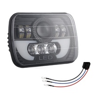 7 Inch 35W 4000Lm 6000K + Amber Car Truck Square Led Headlights Work Lights Spotlight thumbnail