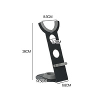 Universal Hair Dryer Stand No Drilling Silver thumbnail