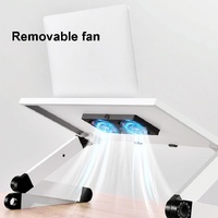 Portable Folding Laptop Desk with Adjustable Height and Storage thumbnail