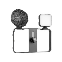 Vlogging Video Rig With Mic & Fill Light For Smartphone thumbnail