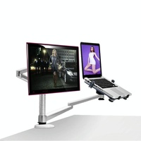 Versatile Desktop Monitor Stand - Space-saving Design thumbnail
