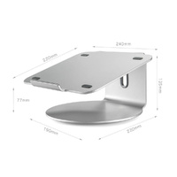 360 Degree Rotating Aluminum Laptop Stand - Efficient Cooling thumbnail