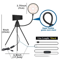 Dimmable Led Ring Lamp with Phone Tripod Stand thumbnail