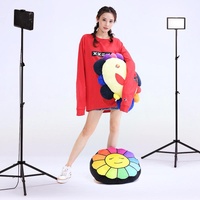 8 Three-colour Photography Flat-panel Live Fill Light - 0.5m Bracket & Bluetooth Remote thumbnail