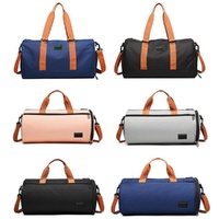 Blue Waterproof Gym Bag with Wet / Dry Separation - 9921 Pink thumbnail