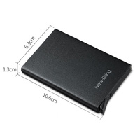 Automatic Pop Up Metal Wallet with Card Holder Black thumbnail