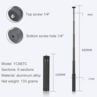 Feiyu G5 / Spg / Wg2 Gimbal Extension Rod for Dji Pocket / Pocket 2 thumbnail