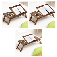 Adjustable Folding Laptop Desk for Dorm or Study - Height and Space Saver thumbnail