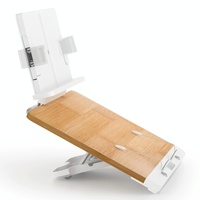 Adjustable Desktop Book Stand with Multi-angle Clip - Foldable Tablet Holder thumbnail