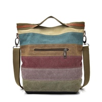 Multi Layer Canvas Crossbody Bag For Women Simple Design thumbnail