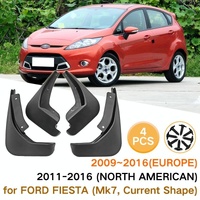 For Ford Fiesta 4Pcs / Set Car Auto Soft Plastic Splash Flaps Fender Guard thumbnail
