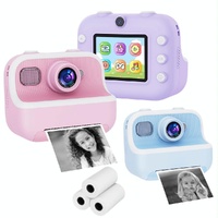 Blue Children'S Thermal Camera With Dual-Camera 1080P Hd 2400W Pixel 2.4-Inch Display - Purple+32Gb thumbnail