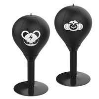 Desktop Speed Ball For Boxing Training - Bear Design With Gloves & Pump - Monkey+Children Gloves+Pump thumbnail