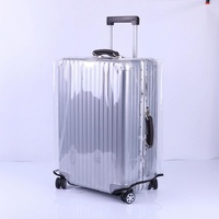 Waterproof Pvc Trolley Suitcase Cover - 30 Inch Rimless Transparent Dustproof thumbnail