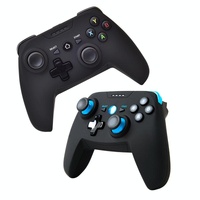 Wireless Game Controller for Android / Ios / Pc / Ps3 with Bluetooth & 2.4ghz Includes Handle Bracket and Receiver - Blue thumbnail
