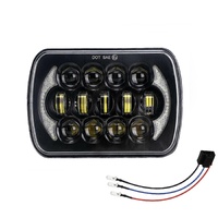 7 Inch 5X7 / 7X6 H4 Dc 9V - 30V 30000Lm 300W 8Leds Car Square Shape Led Headlight Lamps For Jeep Wrangler thumbnail