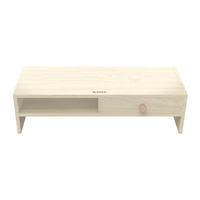 Wood Grain Monitor Stand with Drawer - 2 Layers thumbnail