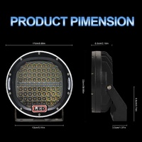 Truck Modified 7 Inch Round Spotlight Dc9 - 30V / 3000K / 6000K / 3500Lm thumbnail