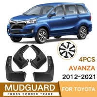 For Toyota Avanza 2012-2021 4Pcs / Set Car Auto Soft Plastic Splash Flaps Fender Guard thumbnail