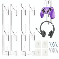 Acrylic Game Controller and Headphone Wall Mount - Set of 2 thumbnail