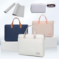 Ultra-thin 15.6-16.1 Macbook Hand Laptop Bag with Gray Mouse Pad thumbnail
