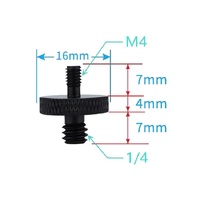 4-Piece M4 To 1 / 4 Screw Adapter Set thumbnail