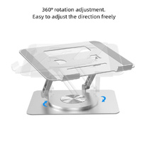 Adjustable Laptop Stand - Portable Aluminum 360 Degree Rotation thumbnail