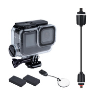Waterproof Housing Case for Gopro Hero10 / 9 with Buckle Mount and Charging Compatibility thumbnail